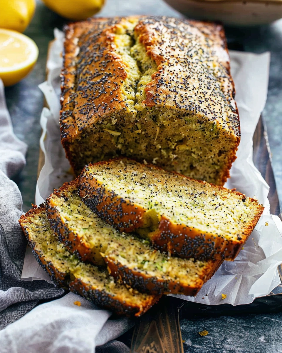 Lemon Poppyseed Zucchini Bread