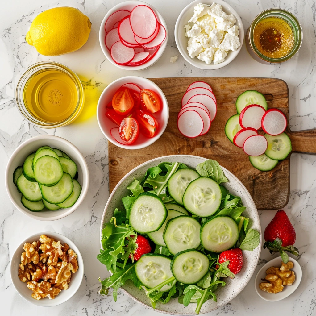 Spring Salad with Goat Cheese Ingredients