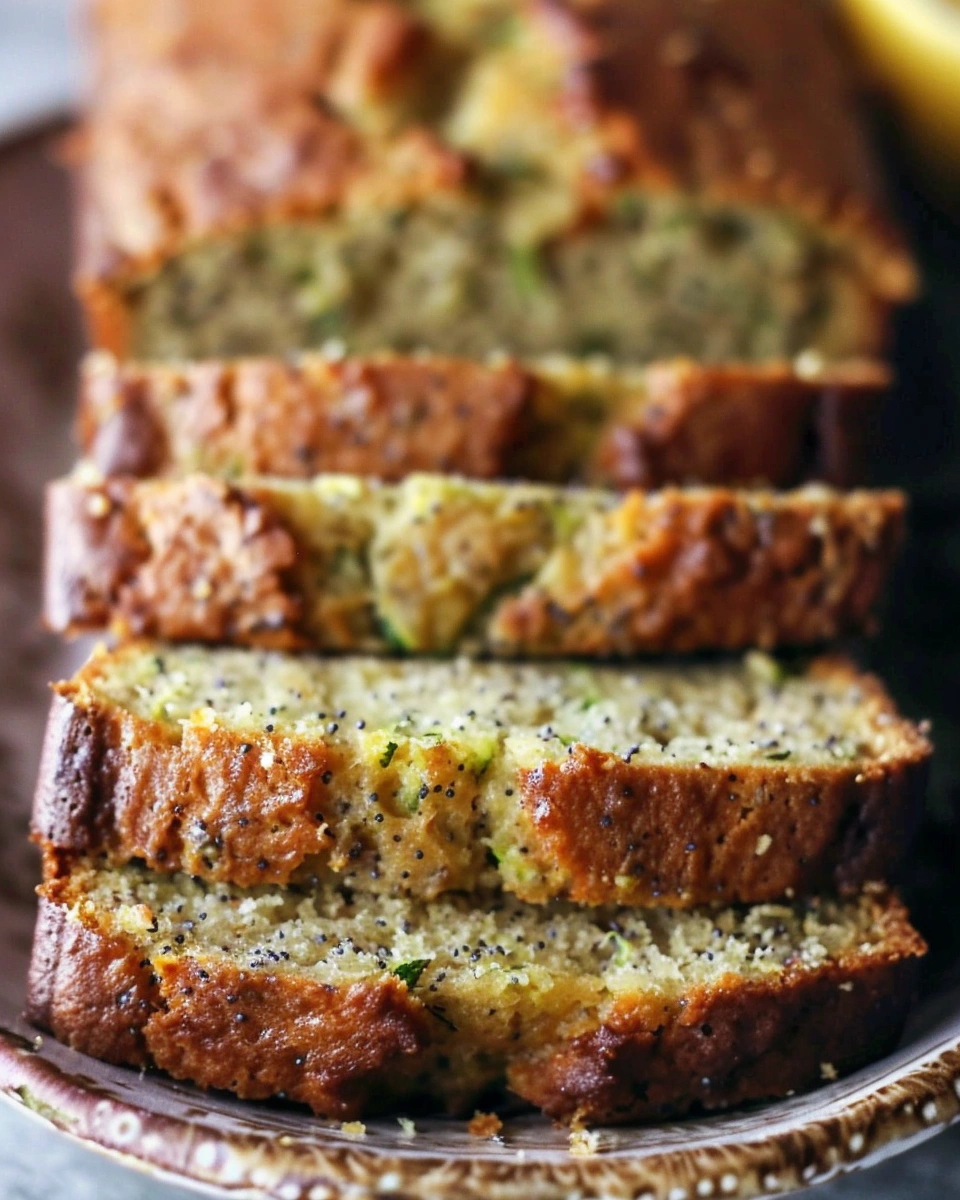 Lemon Poppyseed Zucchini Bread