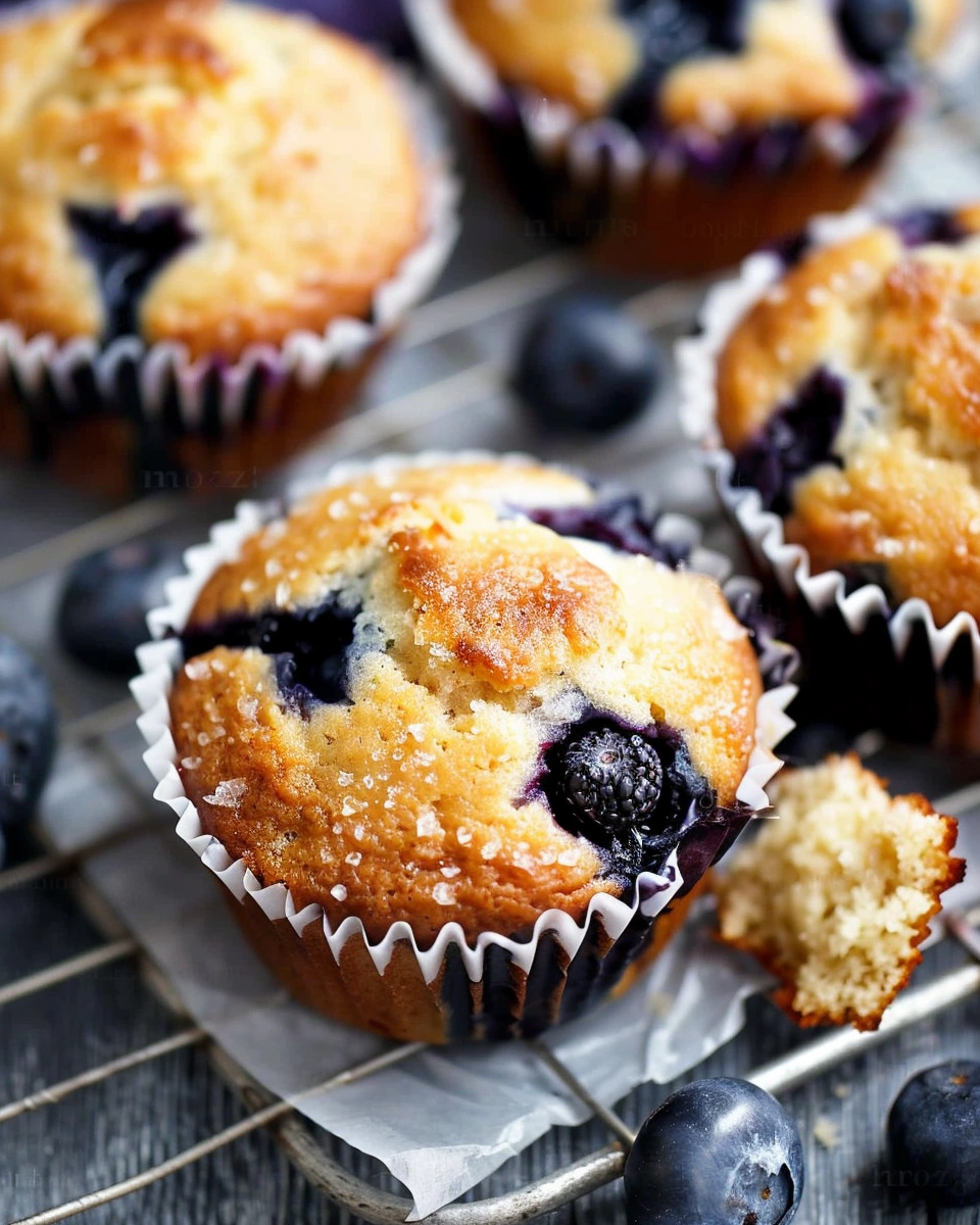 Skinny Blueberry Muffins