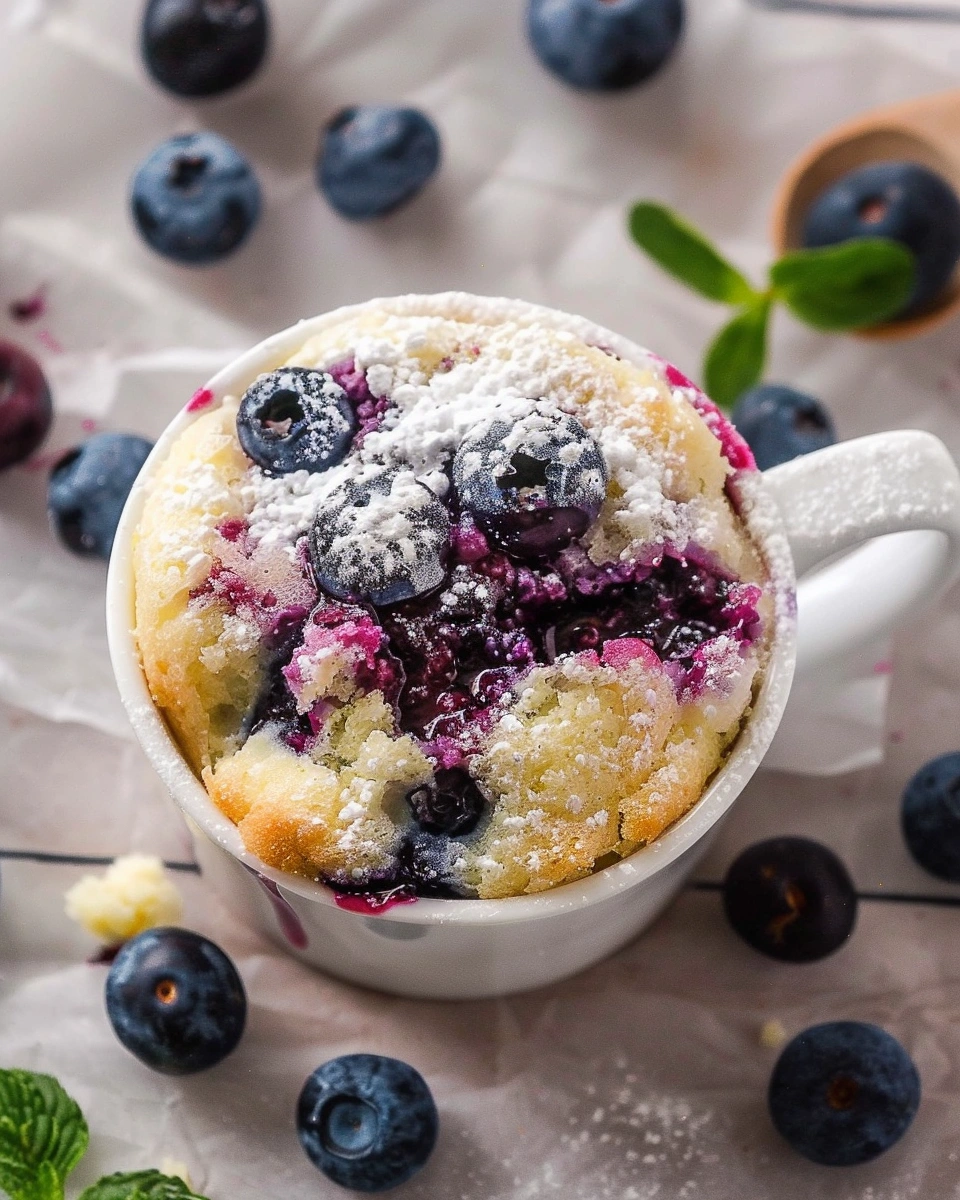 Blueberry Mug Cake