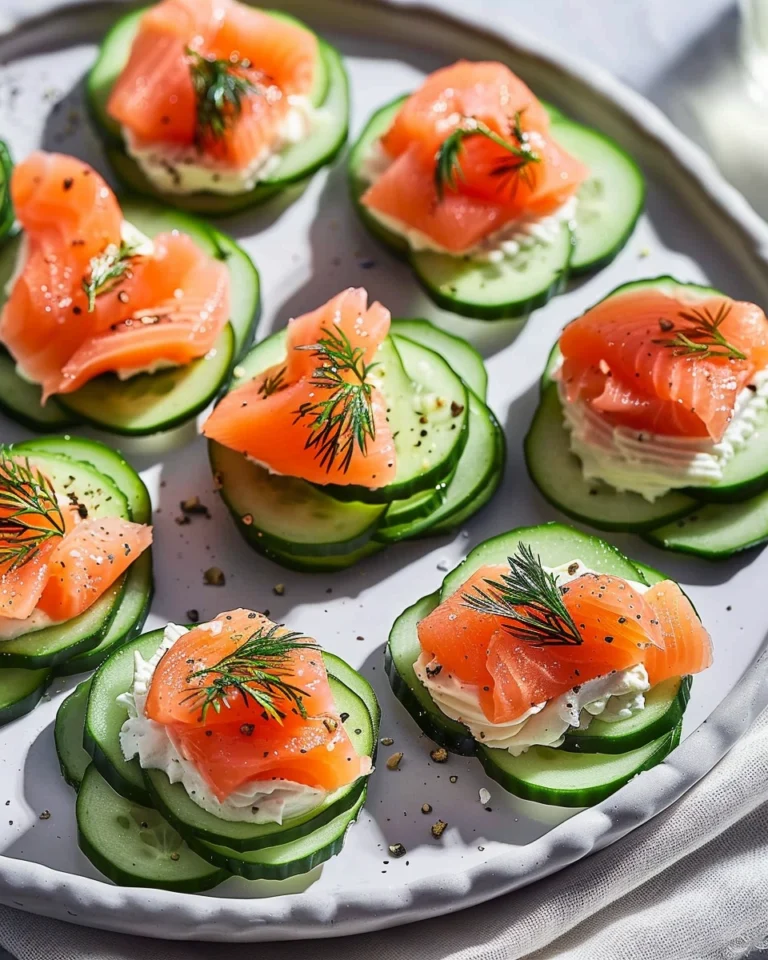 Cucumber Salmon Bites