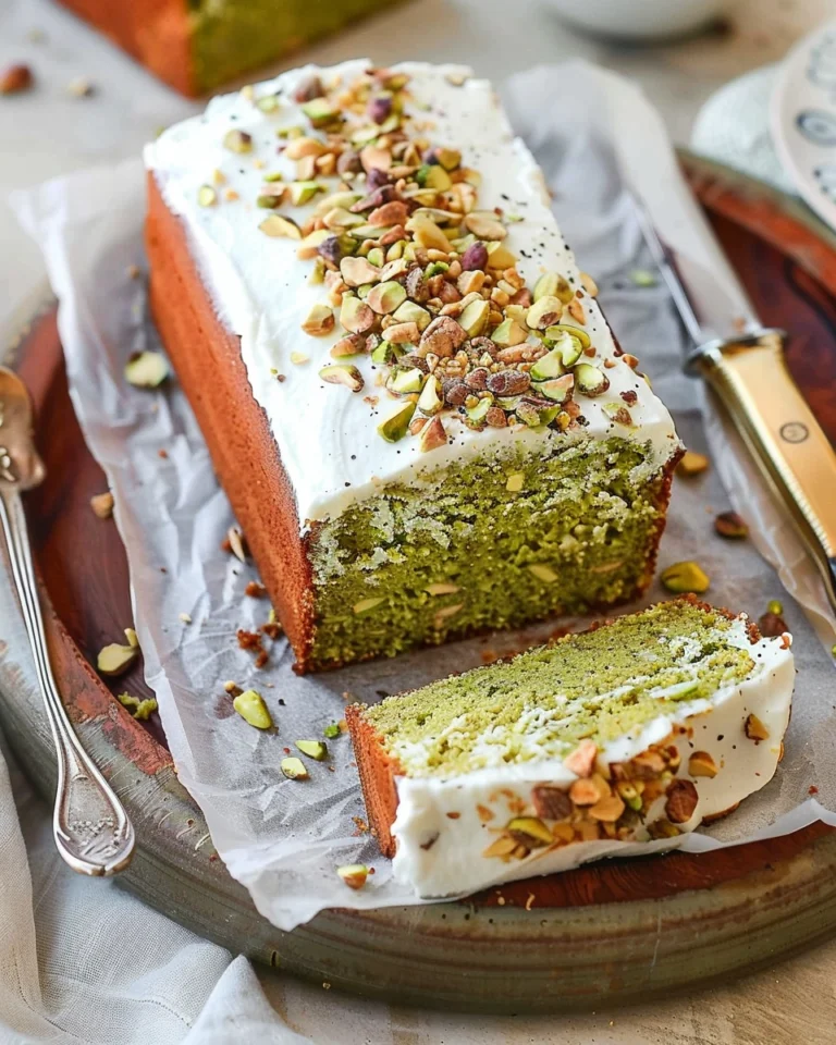 Pistachio Ricotta Loaf Cake (Gluten, Oil & Sugar Free)