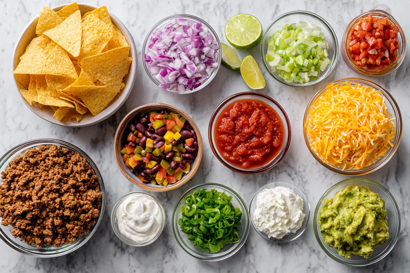 Sheet Pan Nachos Ingredients