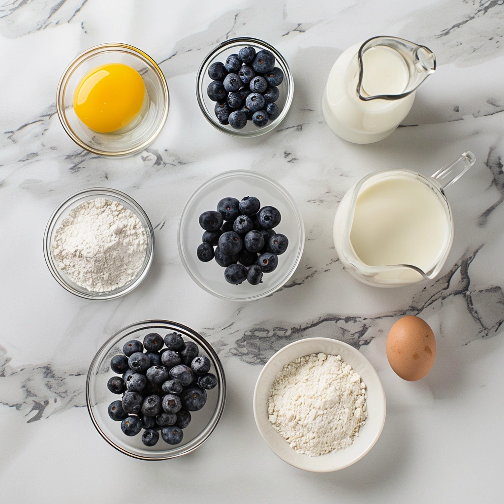 Blueberry Mug Cake Ingredients