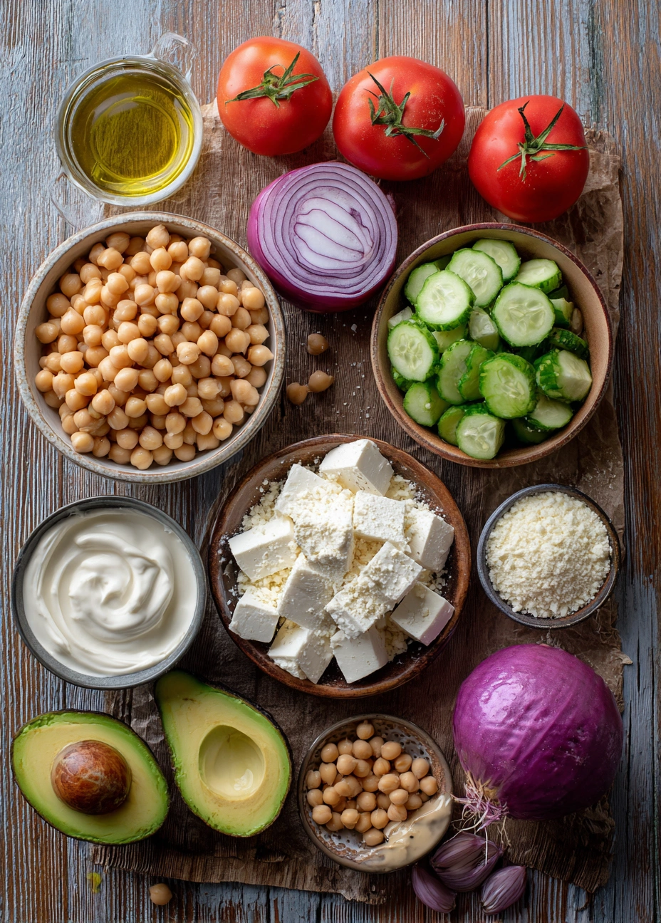 Indian Chickpea Salad Recipe Ingredients