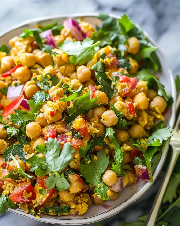 15 Minutes Curried Chickpea Salad