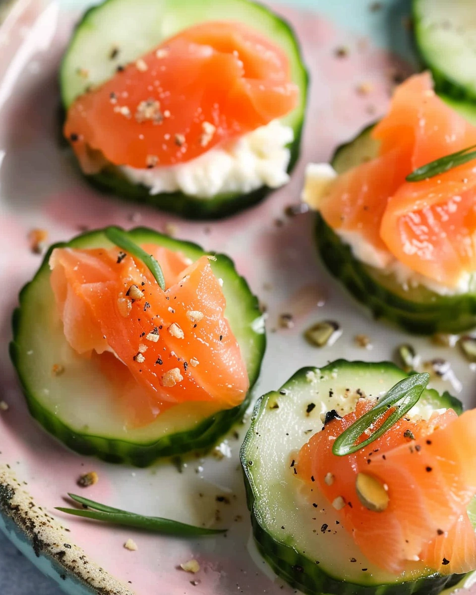 Cucumber Salmon Bites Ingre