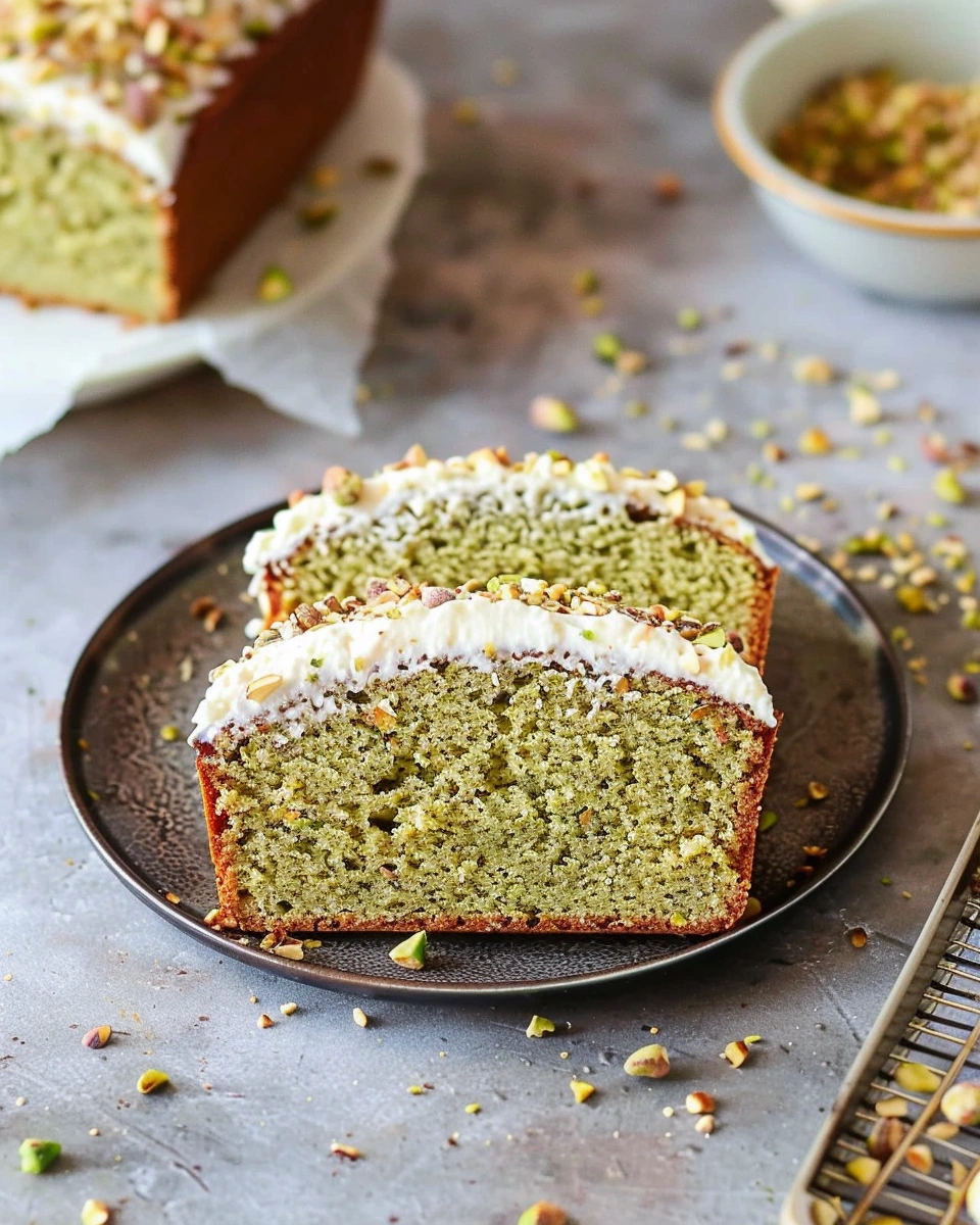 Pistachio Ricotta Loaf Cake (Gluten, Oil & Sugar Free)