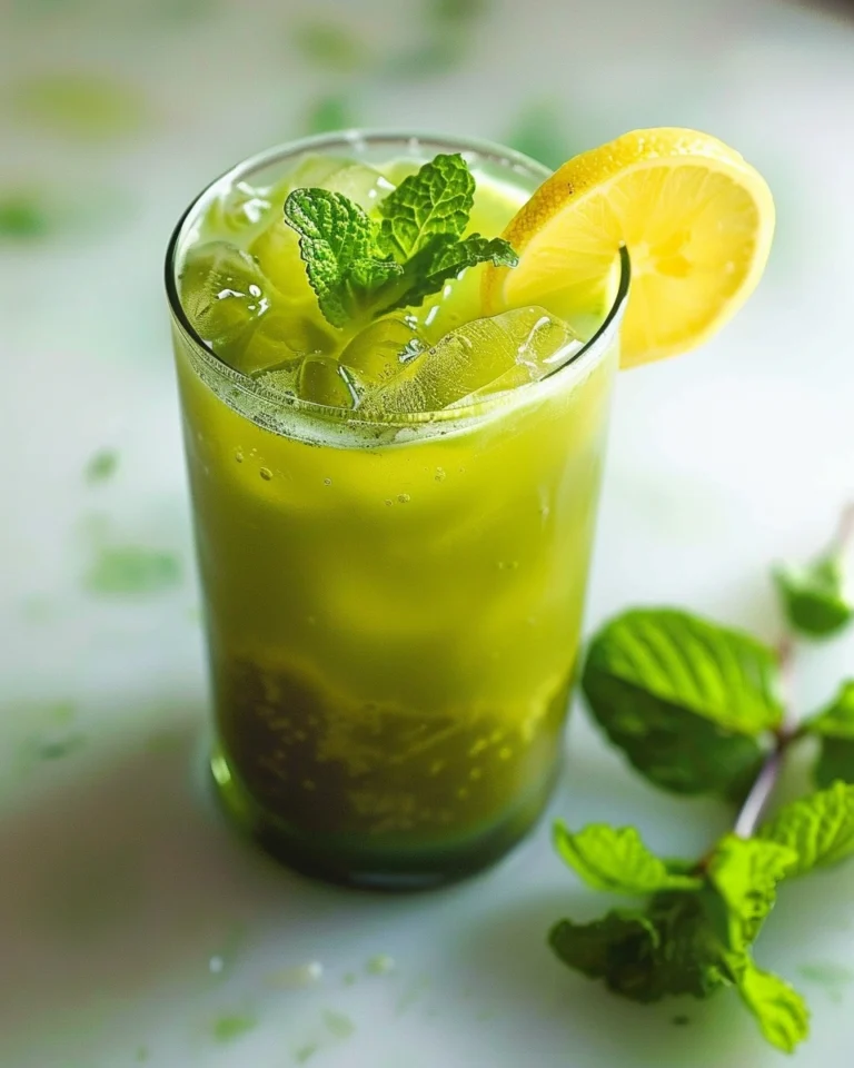 Mint Matcha Iced Tea