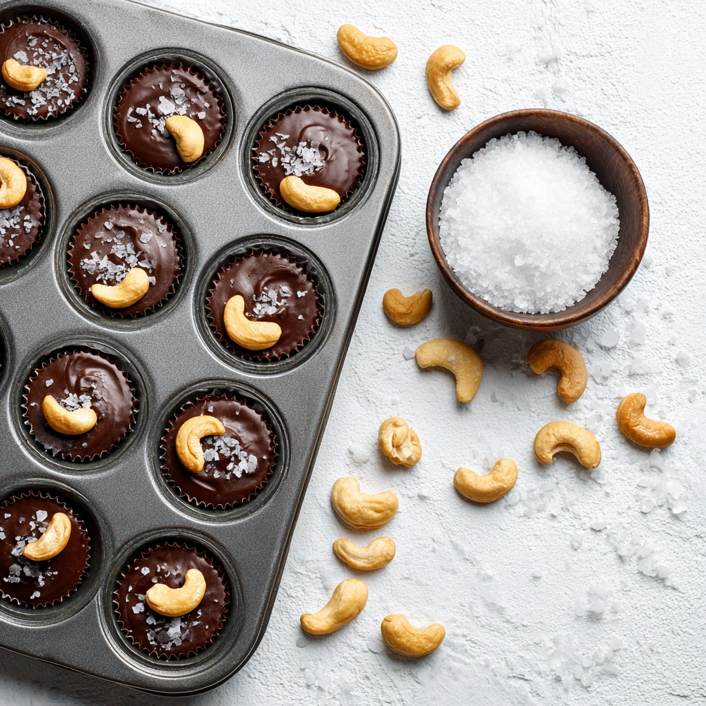Dark Chocolate Cashew Clusters