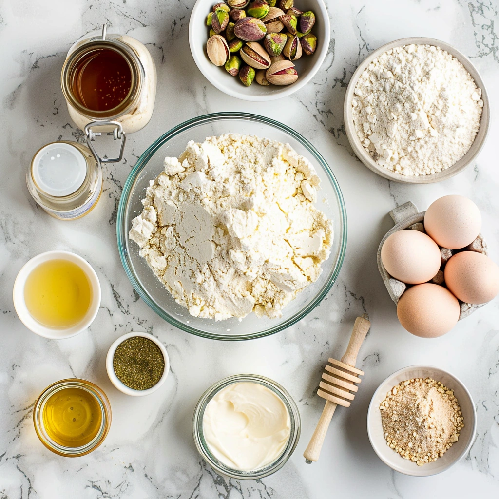 Pistachio Ricotta Loaf Cake (Gluten, Oil & Sugar Free) Ingredients