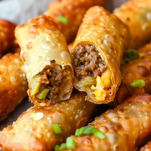 Cheeseburger Egg Rolls