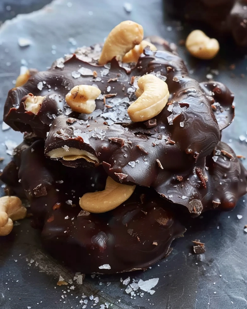 Dark Chocolate Cashew Clusters