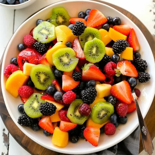 Fruit Salad with Honey Lime Dressing