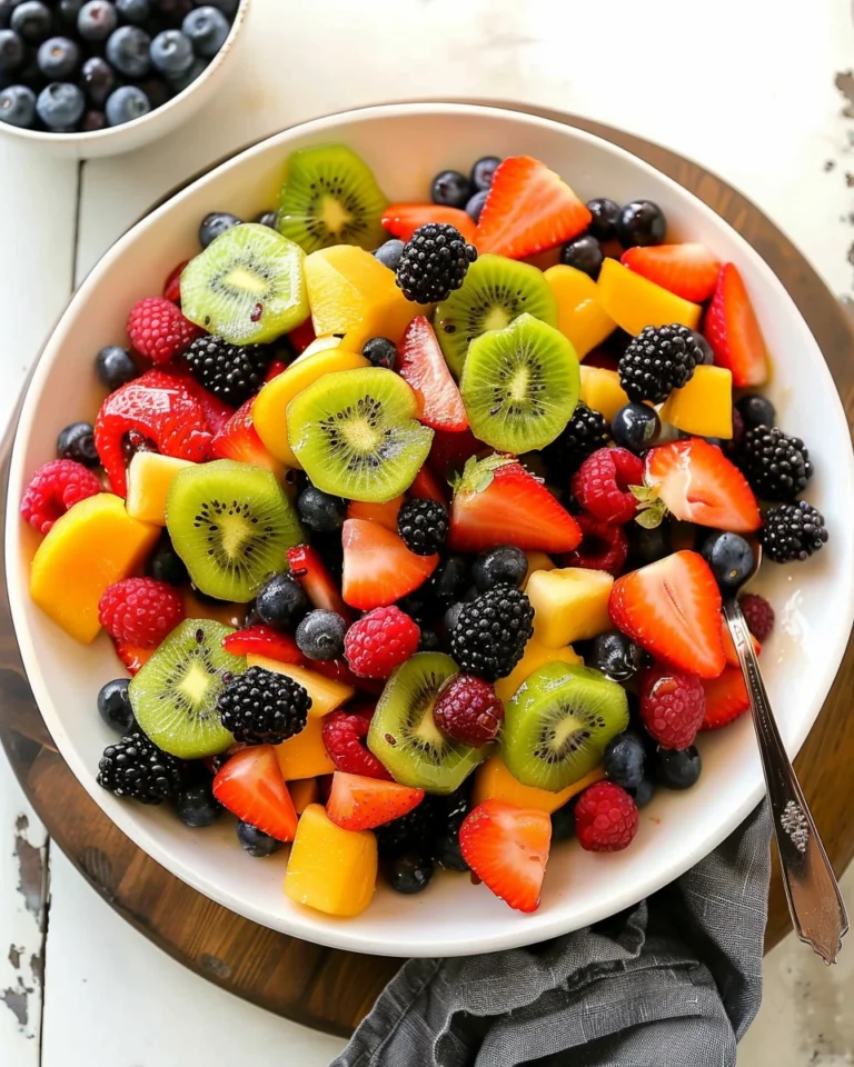 Fruit Salad with Honey Lime Dressing