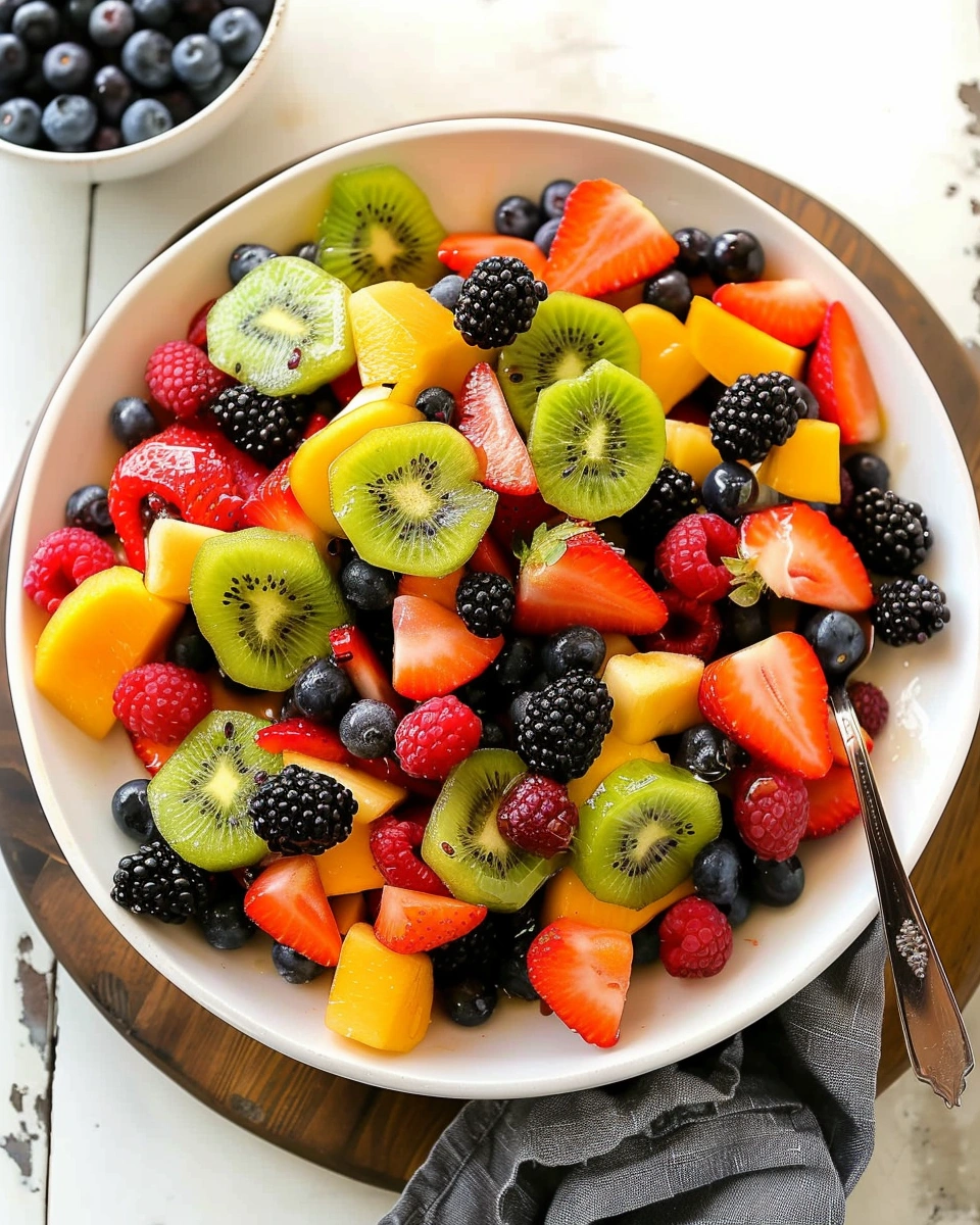 Fruit Salad with Honey Lime Dressing
