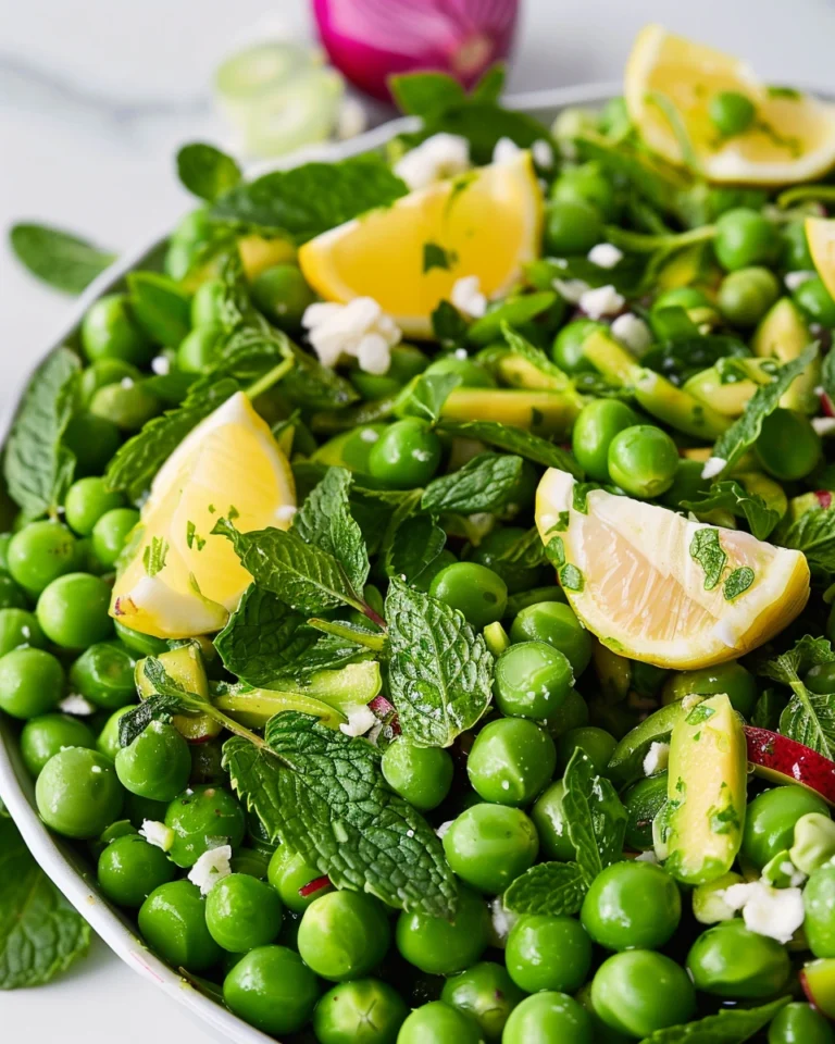 Spring Pea Salad with Lemony Mint Vinaigrette