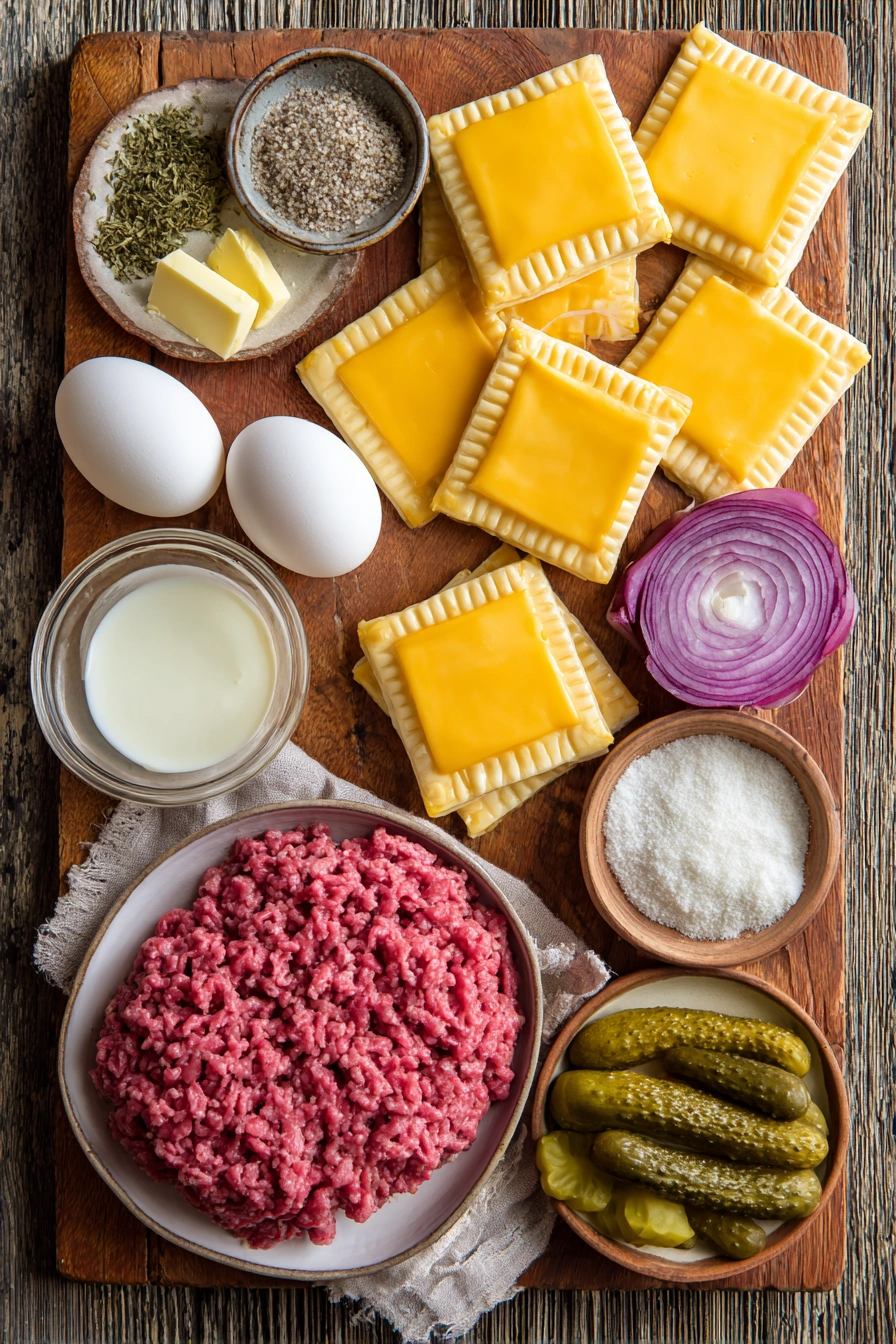 Cheeseburger Egg Rolls Ingredients