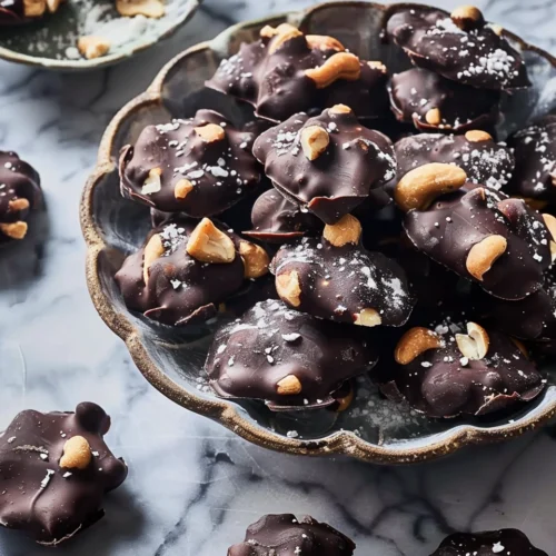 Dark Chocolate Cashew Clusters