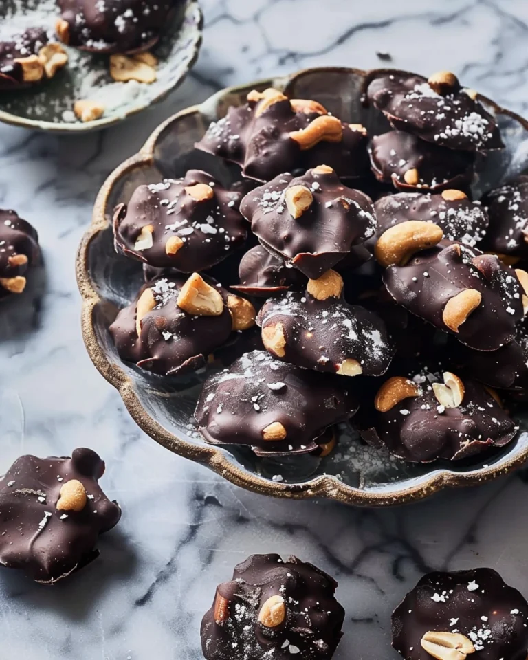 Dark Chocolate Cashew Clusters