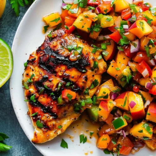 Peach Salsa Chicken