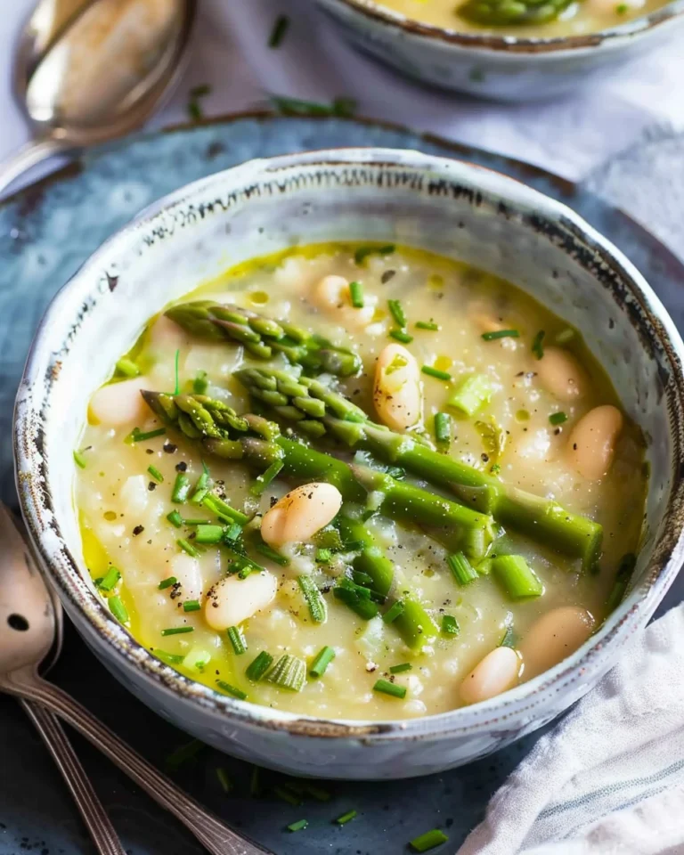 Vegan Asparagus White Bean Soup (without Cream)