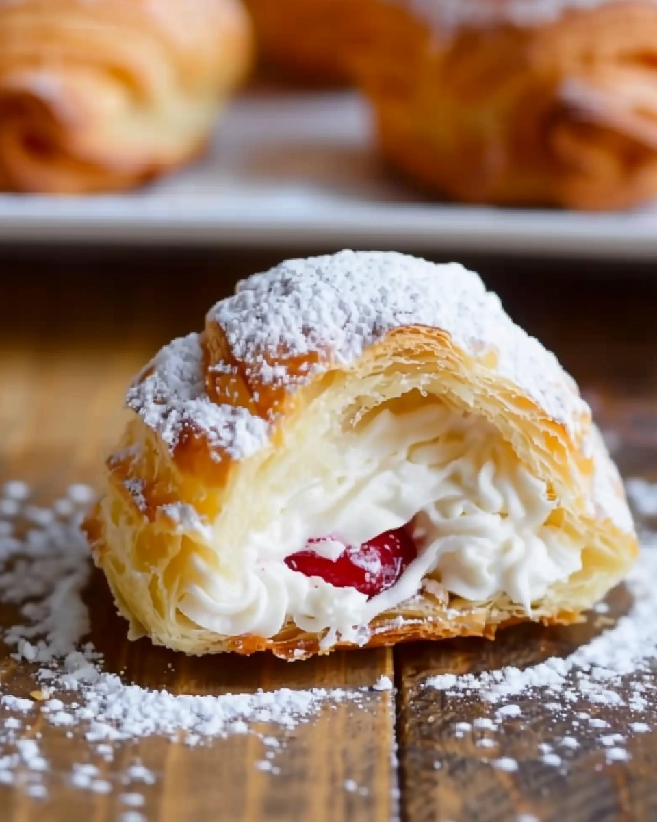 Mini Cream Puffs with Vanilla Custard