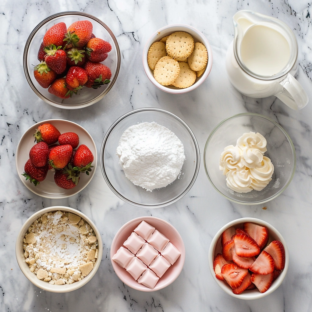 Strawberry Cheesecake Spring Egg Bites Ingredients