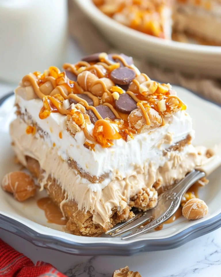 No Bake Peanut Butter Icebox Cake