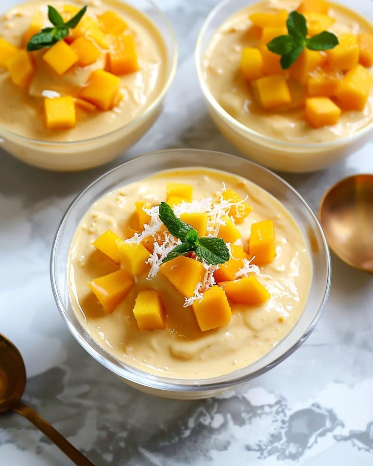 Cottage Cheese Mango Pudding