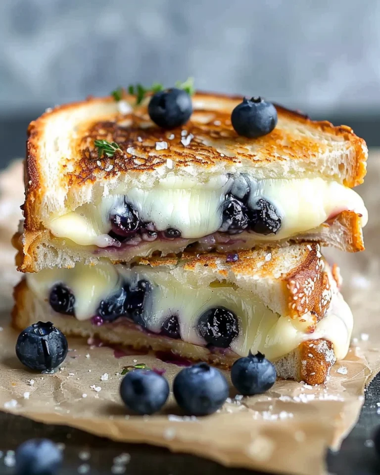 Crispy Blueberry Grilled Cheese