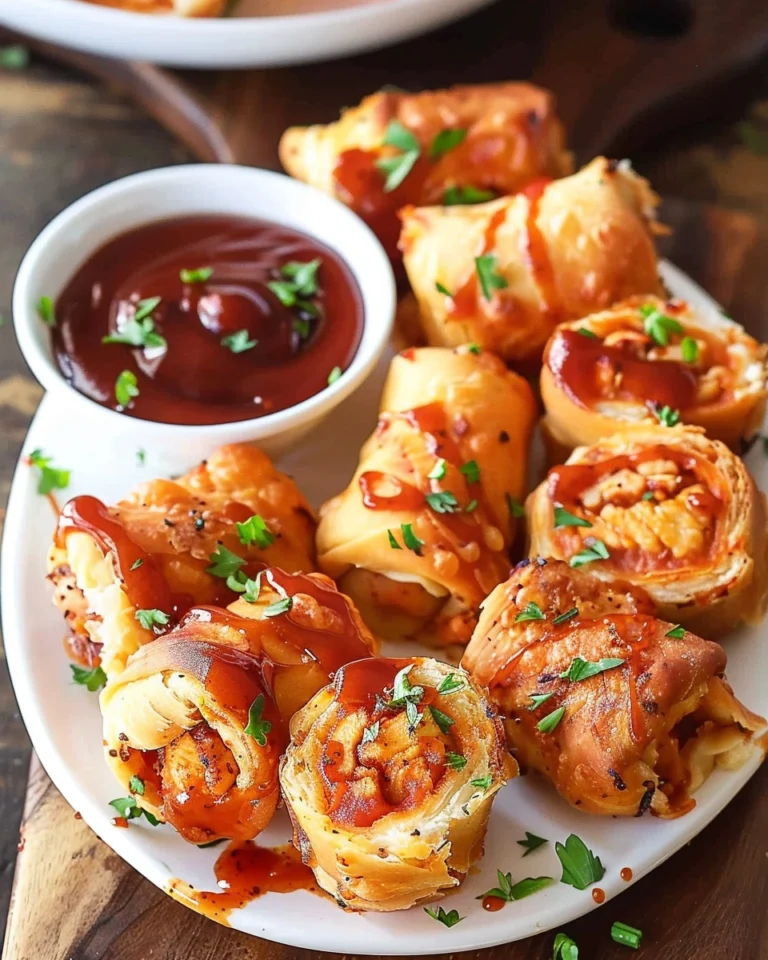 Air Fryer BBQ Chicken Roll-Ups