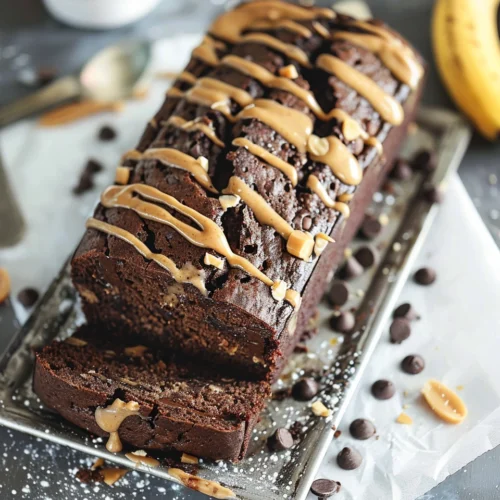 Chocolate Peanut Butter Banana Bread