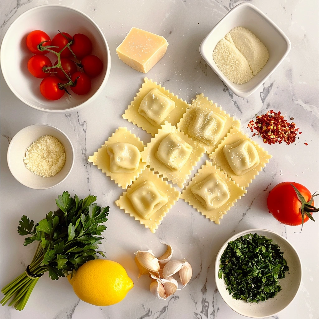 Lobster Ravioli in Lemon Butter Sauce