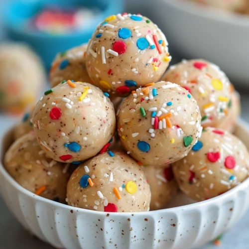 No Bake Cake Batter Protein Balls (Guilt-Free)