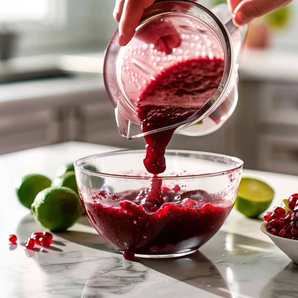 Pomegranate Lime Sorbet
