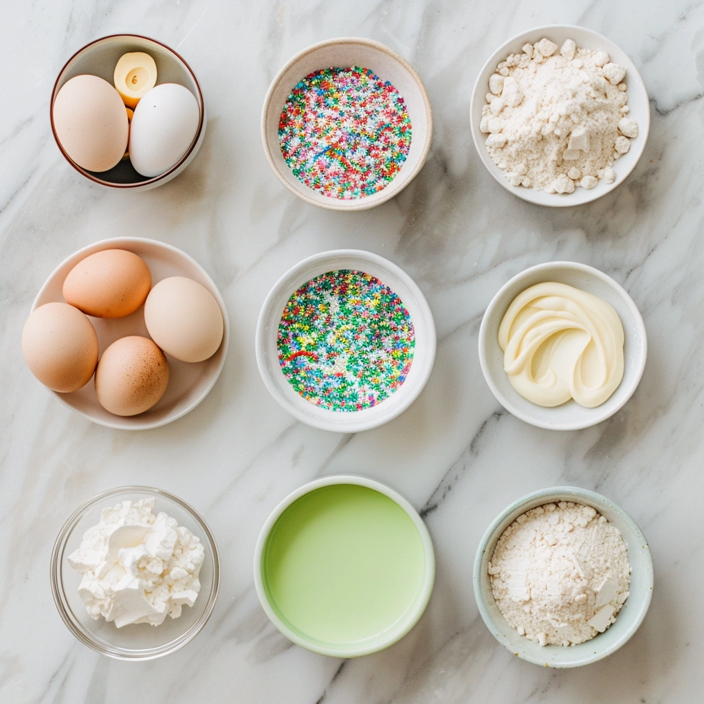 Rainbow Sprinkle Cinnamon Rolls with Green Icing