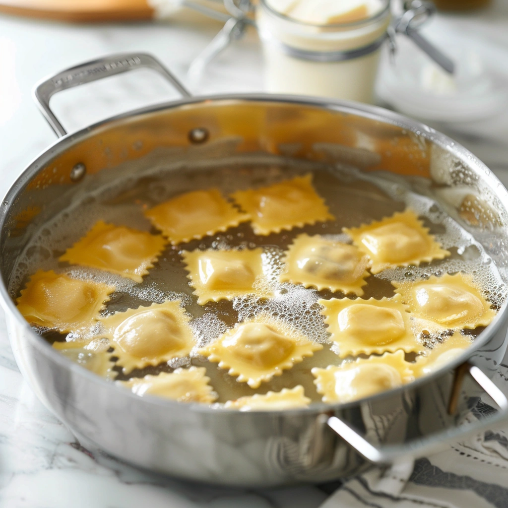 Lobster Ravioli in Lemon Butter Sauce