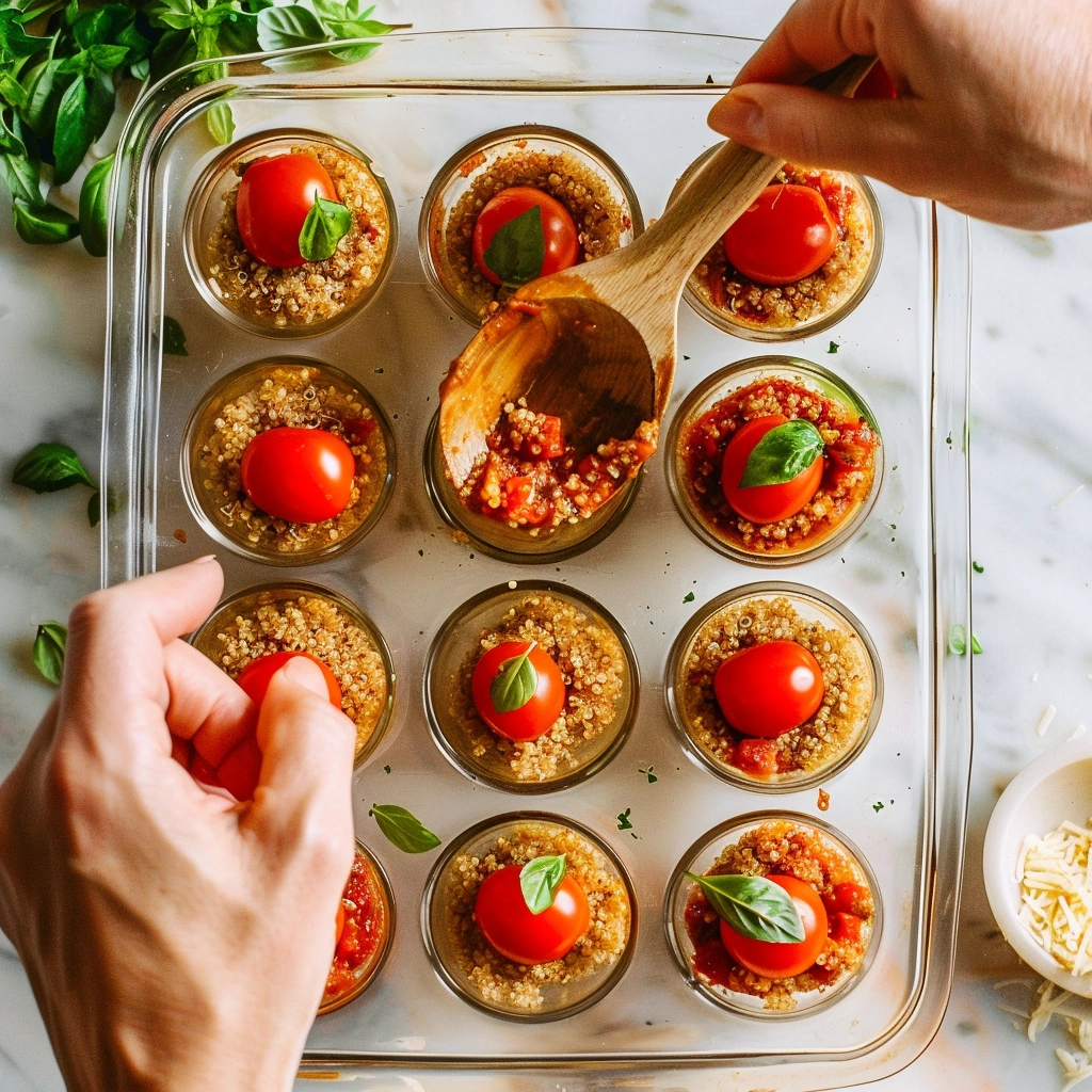 Gluten Free Quinoa Pizza Bites Recipe