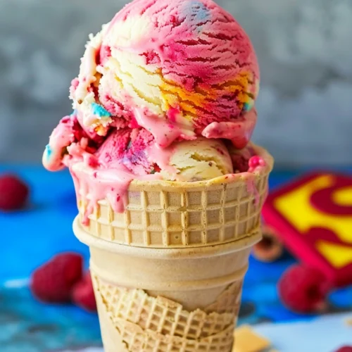 No Churn Superman Ice Cream