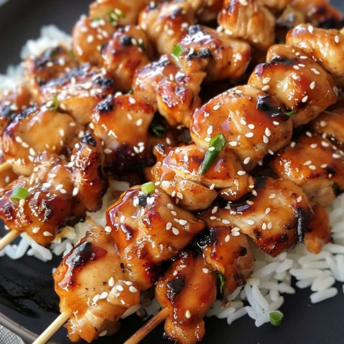 Teriyaki Chicken Skewers