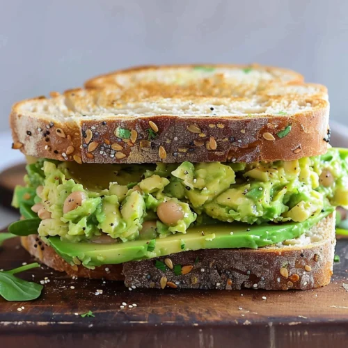 White Bean Avocado Sandwich