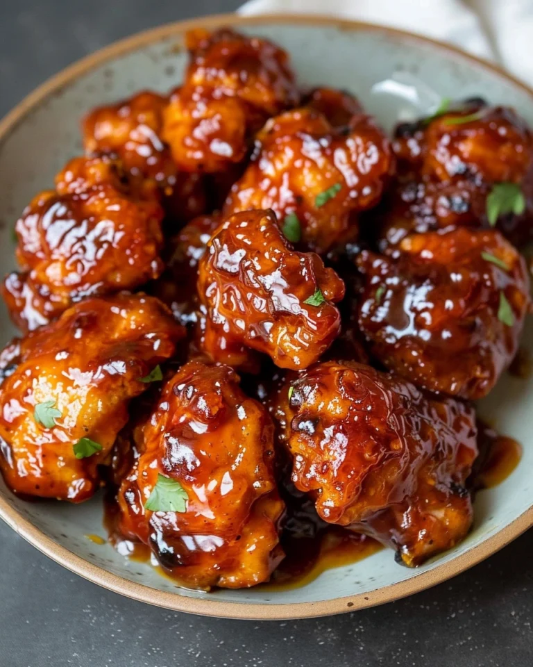 Baked Honey BBQ Chicken Bites