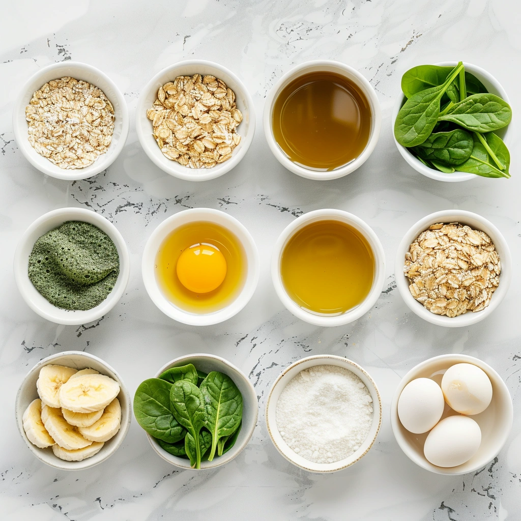 Oatmeal Green Smoothie Waffles