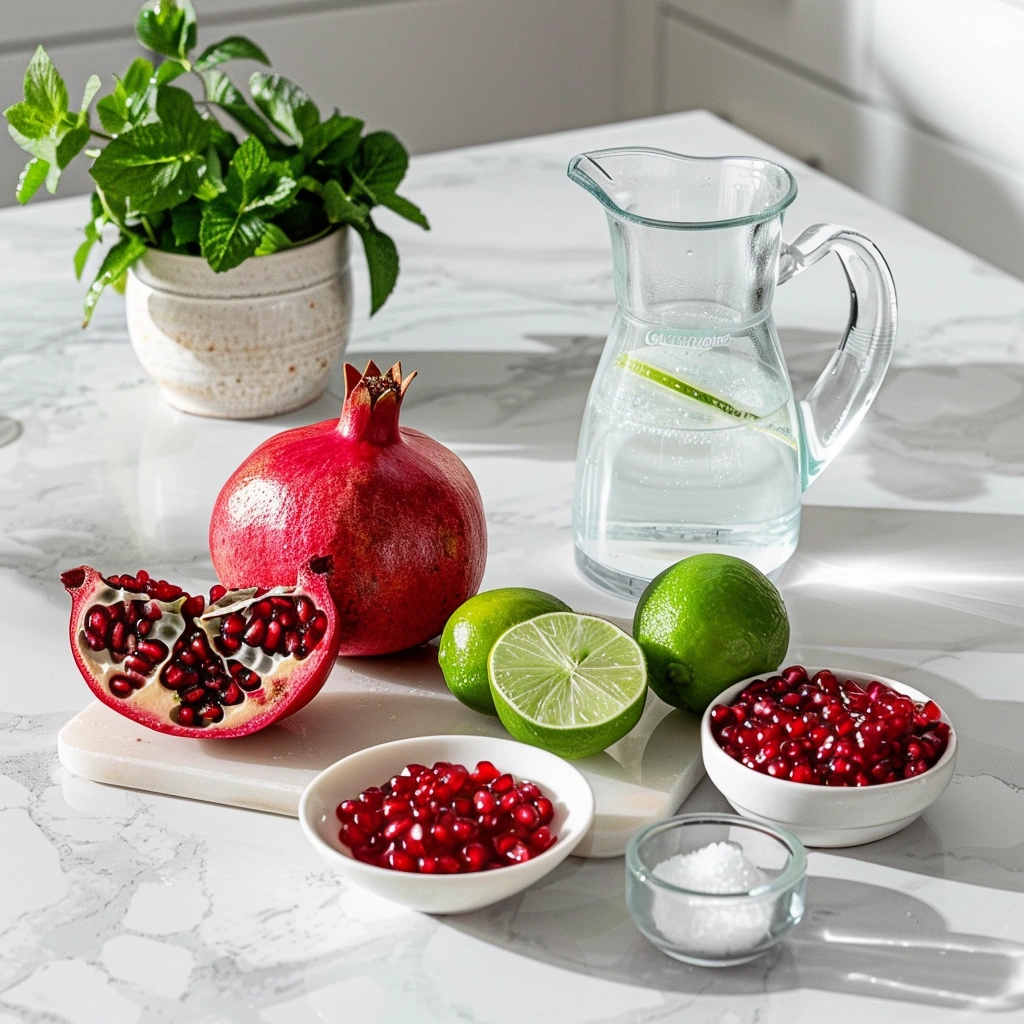 Pomegranate Lime Sorbet