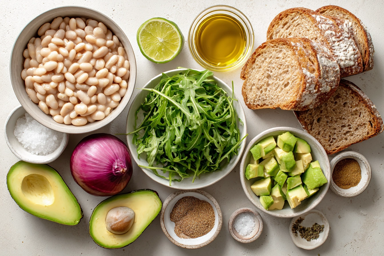 White Bean Avocado Sandwich