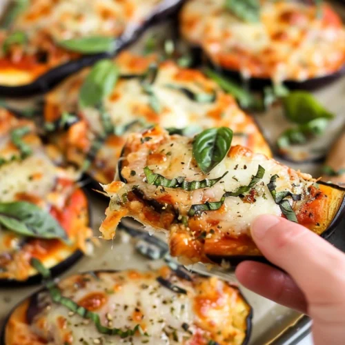 Low Carb Eggplant Pizza