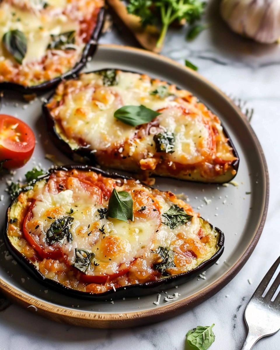Low Carb Eggplant Pizza