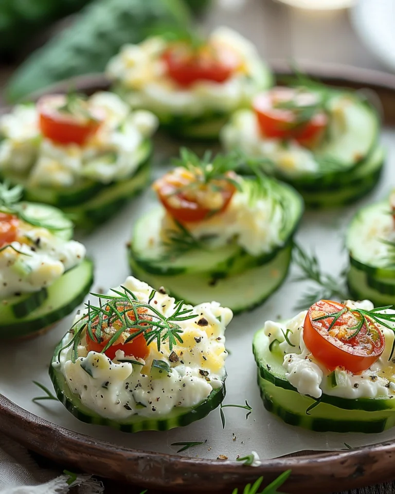 Cucumber Cottage Cheese Bites